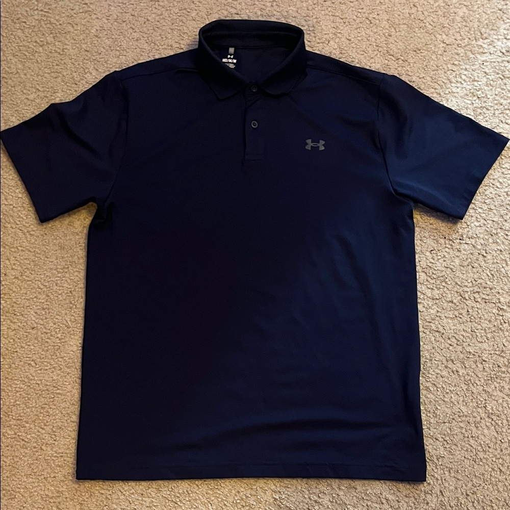 Men’s Under Armour Navy Polo-Size M